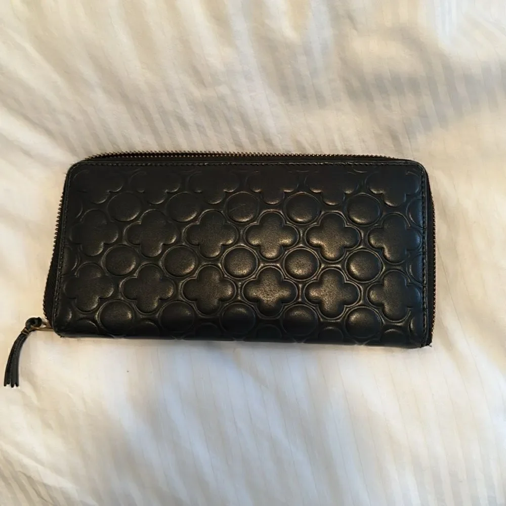 Comme des garcones black clover wallet
